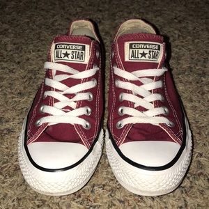 Burgundy Converse